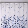 Gedy Tenda Doccia Tessuto Impermeabile in Poliestere Texture Lulet, Dimensioni L 120 x H 200 cm 8 Anelli Inclusi, Tenda Vasca Bagno Resistente a Muffa e Acqua, Bordi Cuciti Lavabile in Lavatrice