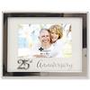 Lawrence Frames Cornice Picutre per 25° anniversario in metallo con perline argento 4x6