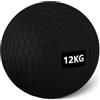 Amazon Basics, Palle mediche/slam ball per esercizi, 10 kg, Nero