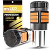 ANTEMOON PY21W BAU15S Lampadine LED Canbus Sensa Errore Super Luminoso 5000LM 12V 24V Ambra 7507 1056 5009 per Luce di Retromarcia Posteriori Luce di Svolta Luce del Freno, 2 Pezzi