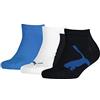 PUMA Bwt Sneaker 3p, Calzini Unisex - Bambini e ragazzi, Navy/White/Strong Blue, 27-30