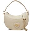 Love Moschino, BORSA A SPALLA Donna, Avorio, Taglia unica