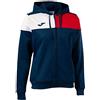 Joma Giacca con cappuccio donna Crew V blu navy rosso bianco