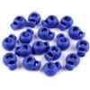 cyclingcolors 10x Fermacorda a Molla Colorati Abbigliamento Rotondi plastico Stop cordone Chiusura Regolabile Cordino Elastico Scarpe Zaini Tenda Campeggio, Blu