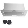 COMFEE' Cappa Aspirante 52 cm BIHT17SS-52 Cappa A LED Sottopensile Aspiratore A Parete Cappa Aspirazione Superiore 520 mm - Argento