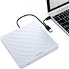ORIGBELIE Masterizzatore DVD Esterno USB 3.0 Type-C 13mm Ultra Slim CD DVD +/-RW Drive, Plug & Play Lettore CD Esterno per PC Portatile Desktop Windows 11/10/8/7 Linux Mac OS (Bianco)