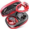 Rulefiss Cuffie Bluetooth Sport, 75 Ore Auricolari Bluetooth 5.4 con 4 ENC Mics, Stereo Cuffie Wireless Antirumore, IP7 Impermeabili Cuffiette Bluetooth con Display LED, Cuffie Senza Filo per Running/Palestra