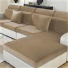 Ystyle Copriseduta Divano Elasticizzato, Universale Copricuscini Divano Velluto, Sofa Seat Cover, Copri Seduta Divano, Copridivano Cuscini Separati, Coprisedile Divano (1 Posto, Cammello)