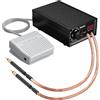 Seesii 8000W Saldatore a Punti, SEE-08 Saldatore a Punti a Batteria Portatile 10-90 Marce 0,1-0,3mm con Doppia Uscita a Impulsi Pedale Regolabile per Realizzazione di Pacchi Batteria