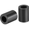PATIKIL Nylon Rotondo Distanziatore Rondella, 100pz Distanziali per M4 Viti Nero, 4,2mm ID 7mm OD 10mm Altezza