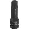 QUARKZMAN T80 Bussola per Punta Torx 1/2" Attacco 6 Punte Adattatore Chiave a Bussola Cacciavite Stella CR-MO Acciaio Prolunga Chiavi Bussola per Chiavi a Cricchetto Elettriche Fissare Viti