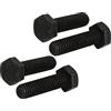 PATIKIL M8x30mm Esagonale Bullone, 4pz 8.8 Grado Completo Filettato Sinistra Mano Filo Esagonale Testa Bullone, Nero