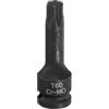 QUARKZMAN T60 Bussola per Punta Torx 1/2" Attacco 6 Punte Adattatore Chiave a Bussola Cacciavite Stella CR-MO Acciaio Prolunga Chiavi Bussola per Chiavi a Cricchetto Elettriche Fissare Viti