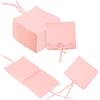 QUARKZMAN 40pz Sacchetto per Gioielli in Microfibra 3,1 × 3,1 Pollici, Mini Sacchetto Confezionamento Gioielli con Laccio per Sacchetto Regalo Gioielli Piccoli Collana Orecchini, Rosa