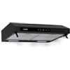 Klarstein Purista Force - Cappa Aspirante da Incasso, 60cm, 400 m³/ora, Doppio Motore, Touch LED, Efficienza Energetica C, Modalità di Scarico/Ricircolo, Filtro a Carboni, Nero