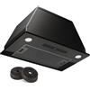Klarstein Cappa Aspirante a Incasso 52cm, Cappa Cucina con Filtro, Cappa Aspirante Cucina in Alluminio, Cappa Incasso con Flusso d'Aria 439m³/h, Illuminazione LED, Timer, Cappa Aspirante Filtrante