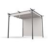 Blumfeldt Gazebo 3x3m, Gazebo Esterno Resistente con Tetto in Poliestere, Struttura in Acciaio Verniciato, Tende Laterali, Facile da Montare, Utilizzabile Tutto l'Anno