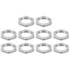 PATIKIL M13x1.0 Acciaio Dadi Esagonali 10pz Metrico Filettatura Dadi Viti Bullone Dispositivi Fissaggio Hardware Finitura Zincata per Lampade Macchinari Manutenzione 3mm Altezza