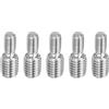 PATIKIL M8xM12x30mm Bullone a Doppia Estremità Filettata Vite Prigioniera, 5pz Acciaio Inossidabile 304 Adattatore Riduttore Filettato per Ferramenta per Mobili