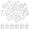 PATIKIL Kit Viti Acrilico Trasparente M3x6mm e Dadi Esagonali, 50 Set Viti a Testa Rotonda Phillips Plastica Pc per Accessori Macchine, Trasparenti