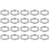 PATIKIL M13x1.0 Acciaio Dadi Esagonali 20pz Metrico Filettatura Dadi Viti Bullone Dispositivi Fissaggio Hardware Finitura Zincata per Lampade Macchinari Manutenzione 3mm Altezza