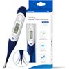 Femometer Termometro Digitale orale per febbre, temperatura corporea, lettura rapida della temperatura corporea Termometro orale rettale ascellare per bambini, ragazzi, adulti e neonati (bianco)