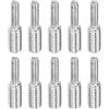 PATIKIL Da M3x0,5 a M5x0,8 Doppia Estremità Filettata Perno Vite Bullone, 10pz 304 Inossidabile Acciaio Asta Bulloni Filettatura Riduttore Adattatore per Mobili Ferramenta, 20mm Lungo