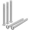 QUARKZMAN 1/4-20x4" Bottone Testa Viti Presa Cappuccio, 10pz 304 Acciaio Inox Fissaggio Bullone Esagonale Viti, Completo Filetto Viti Guida Esagonale