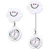 Vicloon Orologio da Infermiere, 2Pcs Orologio da Taschino Infermieri in Silicone, Infermieri Fob Medical Watch con Spilla Badge Reel Clip, Orologi da Tasca per Medici e Paramedico