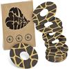 MySweetStitch - 10 x FreeStyle Libre 3 cerotti sensore, Ringpatch Ø 60mm, interno Ø 20mm, cerotto impermeabile, traspirante, delicato sulla pelle, Savannah