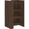 ULUYYUC Dispensa Cucina Salvaspazio Madia Soggiorno Moderna Mobiletti Cucina Mobiletto da Esterno - Credenza Rovere Marrone 45x35x75 cm in Legno Multistrato per Soggiorno Cucina Ufficio Lavanderia