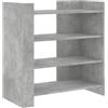 ULUYYUC Dispensa Cucina Salvaspazio Madia Soggiorno Moderna Mobiletti Cucina Mobiletto da Esterno - Credenza Grigio Cemento 73,5x35x75 cm in Legno Multistrato per Soggiorno Cucina Ufficio Lavanderia