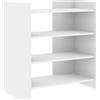 ULUYYUC Dispensa Cucina Salvaspazio Madia Soggiorno Moderna Mobiletti Cucina Mobiletto da Esterno - Credenza Bianca 73,5x35x75 cm in Legno Multistrato per Soggiorno Cucina Ufficio Lavanderia