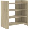 ULUYYUC Dispensa Cucina Salvaspazio Madia Soggiorno Moderna Mobiletti Cucina Mobiletto da Esterno - Credenza Rovere Sonoma 73,5x35x75 cm in Legno Multistrato per Soggiorno Cucina Ufficio Lavanderia