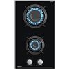magicplux Piano cottura a gas Magicplux a 2 fuochi, 30 cm, da incasso, per gas di città e bombola, 4300 W