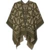TWINSET Poncho jacquard con motivo a catena
