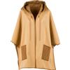TWINSET Poncho con cappuccio trapuntato e tasche a contrasto