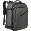 MATEIN Zaino da Viaggio per Aereo Bagaglio a Mano 50x35x20 Espandibile Zaino Viaggio per Donna Uomo Multitasche Borsa da Cabina per Voli Leggero Zaini Casual per Scuola Lavoro Trekking Business Grigio