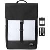 Johnny Urban Zaino Donna e Uomo Nero Riflettente - MIKA REFLECTIVE - Zainetto con Vano per PC Portatile 16 Pollici - Backpack per Lavoro, Viaggio, Università - Impermeabile