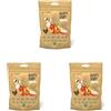 Croci Happy Farm - Premio masticativo per cani, snack cane naturale, con verdure, Pollo e Mela, 80 GR (Confezione da 3)
