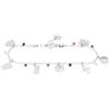WearTravelers Bracciale con Ciondoli tema Viaggio in Argento 925 con Valigia, Mondo e Aereo - Idea Regalo per Donna Viaggiatrice - Prodotto Made in Italy - Modello Mumbai (Argento - AR)
