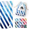 ALP & ACT Telo Mare XXL 200x90 cm - 100% microfibra riciclata - ULTRALEGGERO & asciugatura rapida - Asciugamano grande per vacanza, spiaggia e piscina - Telo bagno - blu multicolore