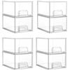 Vtopmart cassetti impilabili per il trucco (8pack pequeño) | Organizer da bagno in acrilico, per comò, cosmetici, cucina, dispensa, scrivania