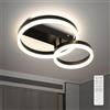 FANLG Plafoniera LED Soffitto 22W, Plafoniera LED Dimmerabile 3000K-6000K