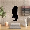 Wallity Hanah Home Elegante accessorio decorativo da parete in metallo, nero, 26 x 60 cm, 100% metallo, spessore 1,5 mm, perfetto per la decorazione della casa moderna e arte da parete unica