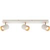 BRILONER - Plafoniera, orientabile, attacco GU10, max. 9 W, faretti soffitto, lampada soffitto, plafoneria soffitto, plafoniere da soffitto, plafoniera camera da letto, 70 cm, grigio-caffè chiaro