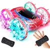 Tecnock Barca auto anfibica telecomandata, 4 WD, controllo gestuale, auto RC con ricarica magnetica, 60 minuti, luci LED, giocattolo da piscina per bambini dai 6 ai 12 anni, regalo per ragazzi e