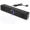 ZMdooreasy Soundbar USB Altoparlante cablato e wireless per uso domestico Compagno perfetto per TV, PC e console di gioco (modello di ricarica)