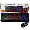 MYKA Tastiera E Mouse RETROILLUMINATI Gaming con Cavo USB LINQ LED-MK1568 LWD RGB ERGONOMICA