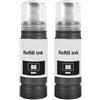LAIPENG Compatibile E104 per Epson 104 Inchiostro con Ecotank ET-2710 ET-2711 ET-2712 ET-2714 ET-2715 ET-2720 ET-2721 ET-2726 ET-2810 ET-2815 ET-2820 ET-2821 ET-2825 ET-2826 ET-4700 (2 Nero)